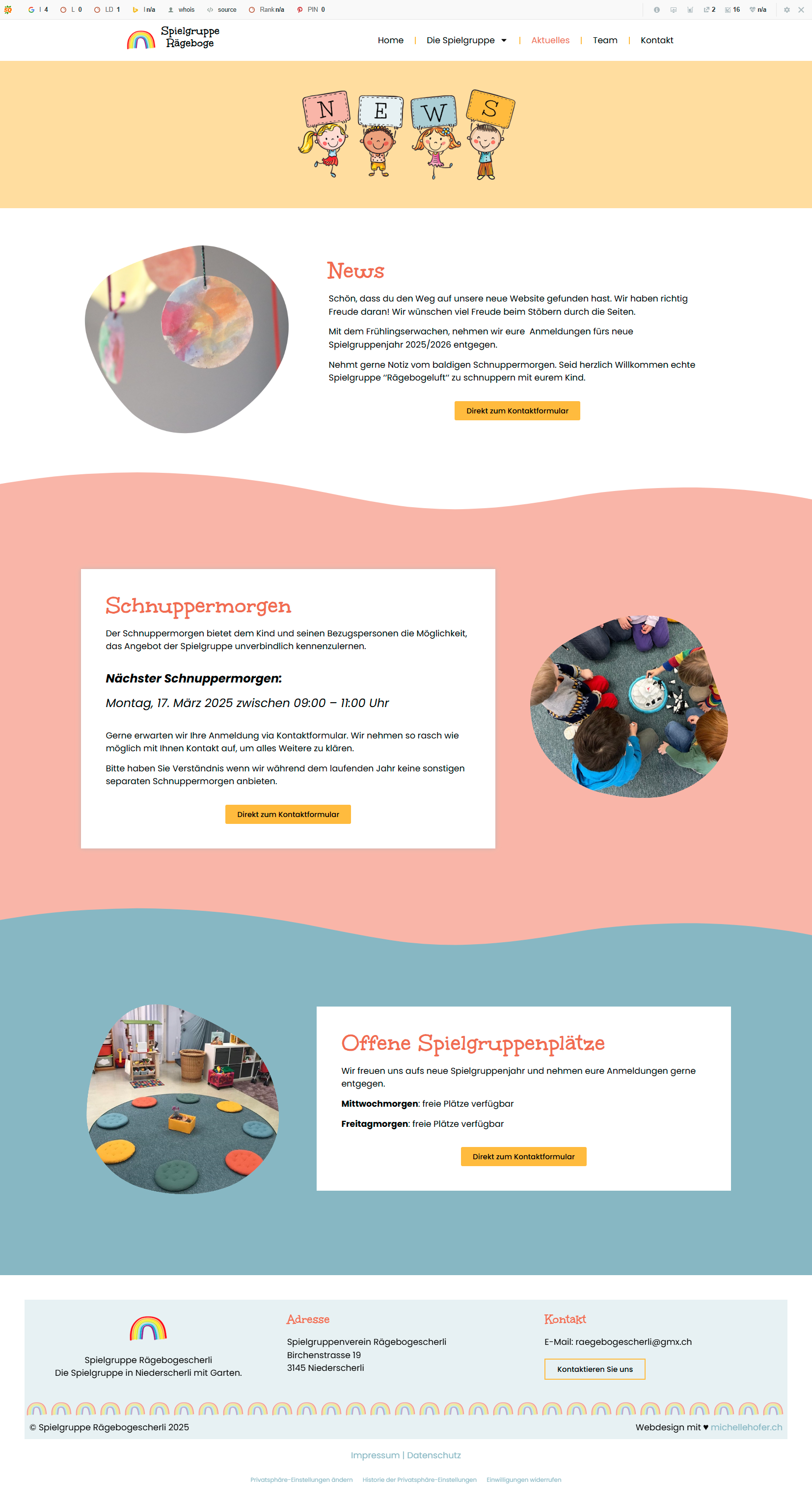 Webdesign-Referenz-Website-Spielgruppe-Rägeboge-Niederscherli